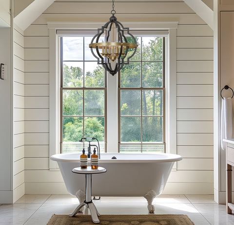 Capistrano 28" 6-Light Rustic Farmhouse Chandelier