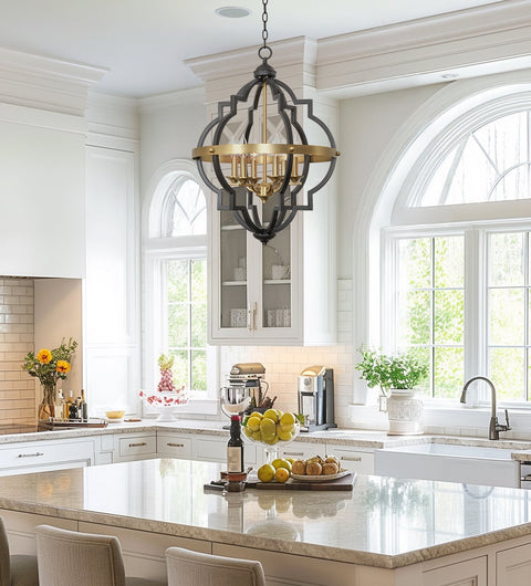 Capistrano 28" 6-Light Rustic Farmhouse Chandelier