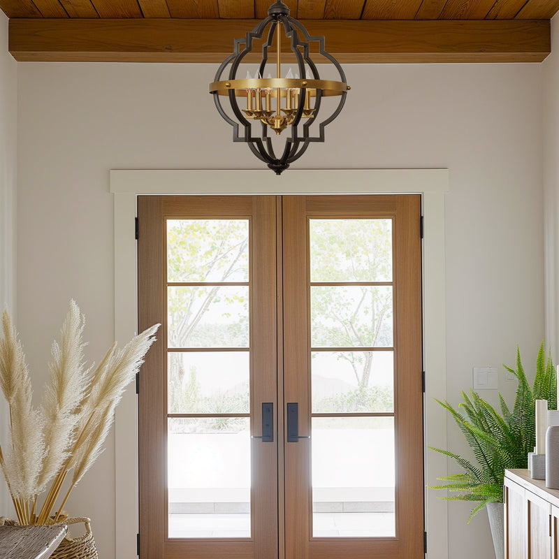 Capistrano 28" 6-Light Rustic Farmhouse Chandelier