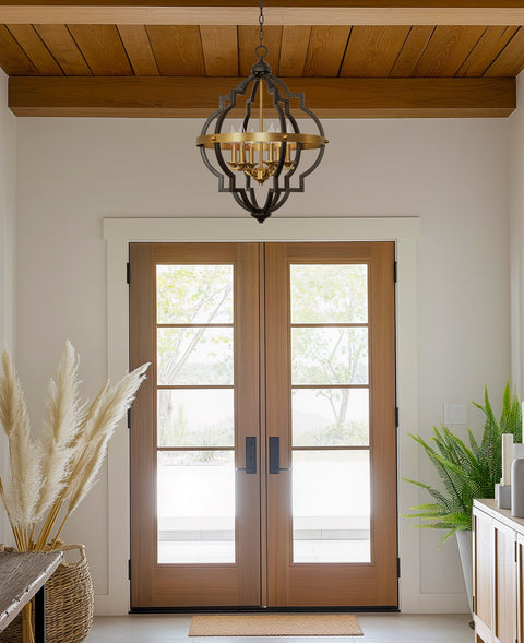 Capistrano 28" 6-Light Rustic Farmhouse Chandelier