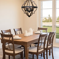 Capistrano 28" 6-Light Rustic Farmhouse Chandelier
