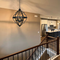 Capistrano 28" 6-Light Rustic Farmhouse Chandelier