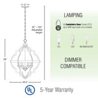 Capistrano 28" 6-Light Rustic Farmhouse Chandelier