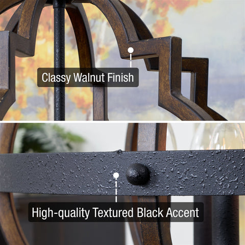 Capistrano 28" 6-Light Rustic Farmhouse Chandelier