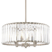 Delilah 16" Modern 4-Light Crystal Drum Chandelier