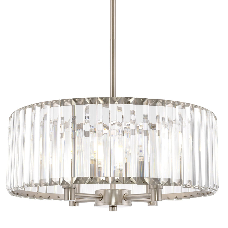 Delilah 16" Modern 4-Light Crystal Drum Chandelier