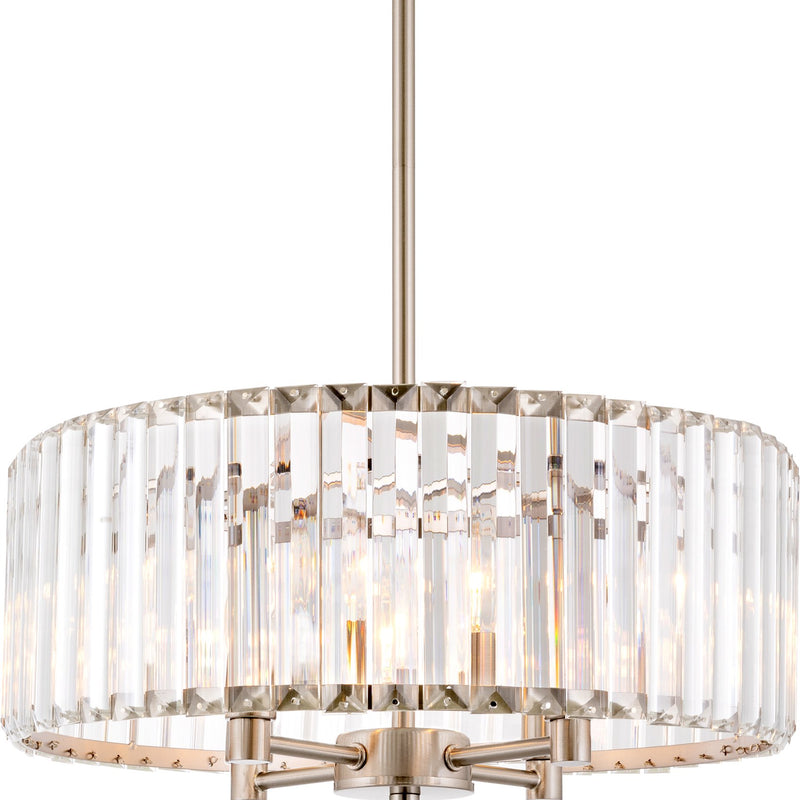 Delilah 16" Modern 4-Light Crystal Drum Chandelier