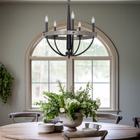 Madison 27" 5-Light Modern French Country Farmhouse Chandelier