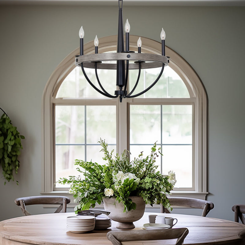 Madison 27" 5-Light Modern French Country Farmhouse Chandelier