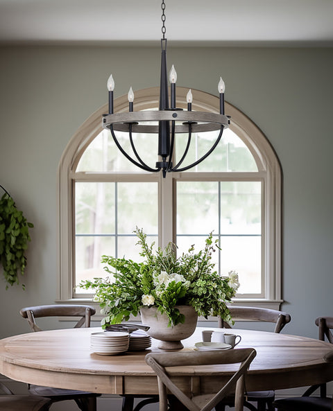 Madison 27" 5-Light Modern French Country Farmhouse Chandelier