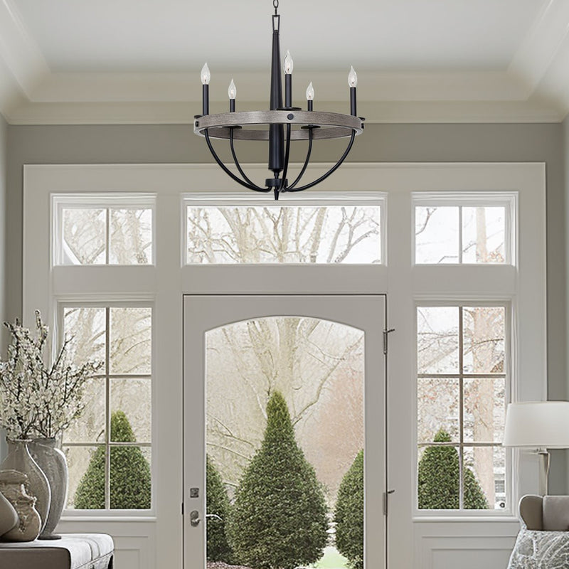 Madison 27" 5-Light Modern French Country Farmhouse Chandelier