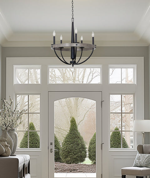 Madison 27" 5-Light Modern French Country Farmhouse Chandelier