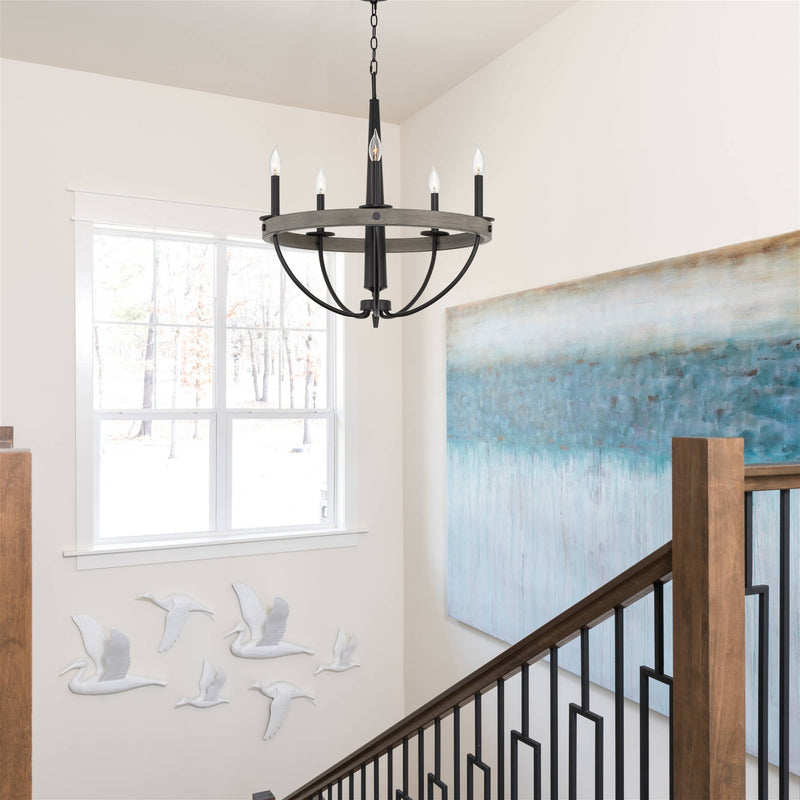 Madison 27" 5-Light Modern French Country Farmhouse Chandelier