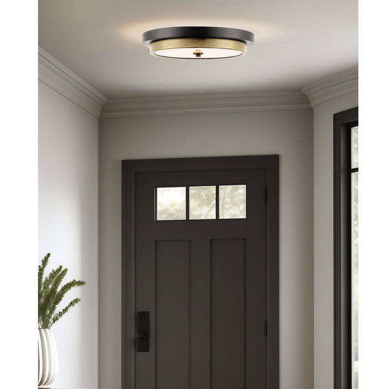 Hermosa 14" Modern Integrated 24W LED Semi Flush Mount Ceiling Light