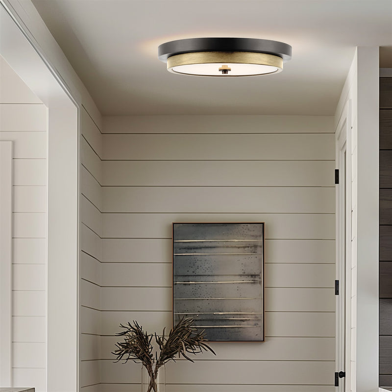 Hermosa 14" Modern Integrated 24W LED Semi Flush Mount Ceiling Light
