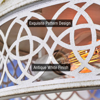 Blythe 17" 3-Light Rustic Farmhouse Flush Mount Ceiling Light