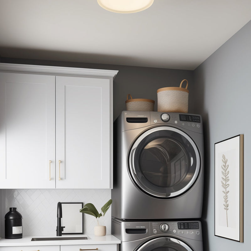 Luna 9" Modern Integrated 18W LED (180W eq.) Flush Mount Ceiling Light