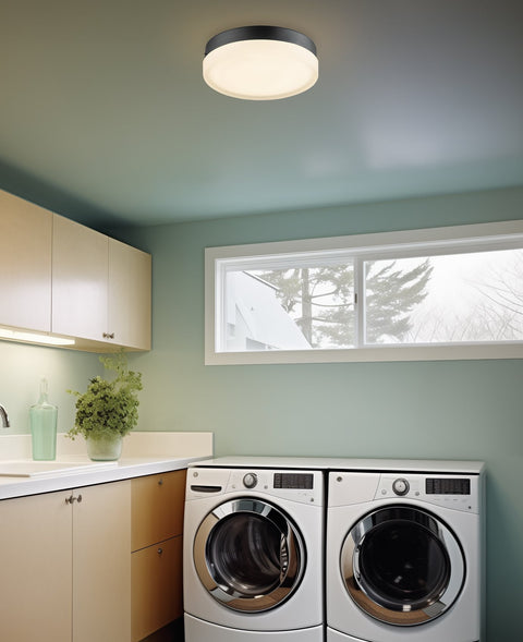 Luna 11" Modern Integrated 25W LED (250W eq.) Flush Mount Ceiling Light