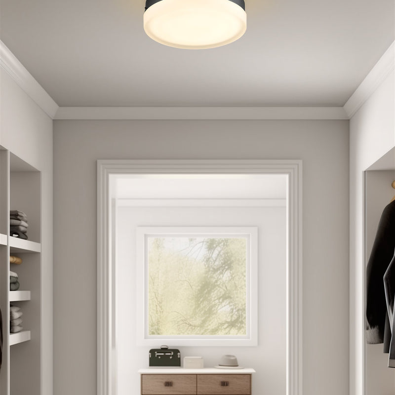 Luna 11" Modern Integrated 25W LED (250W eq.) Flush Mount Ceiling Light