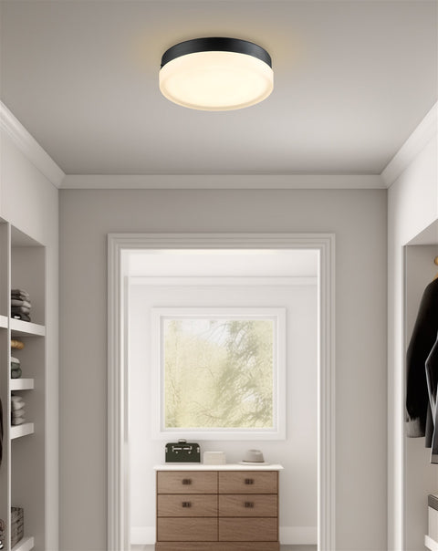 Luna 11" Modern Integrated 25W LED (250W eq.) Flush Mount Ceiling Light