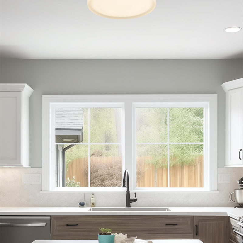 Luna 11" Modern Integrated 25W LED (250W eq.) Flush Mount Ceiling Light