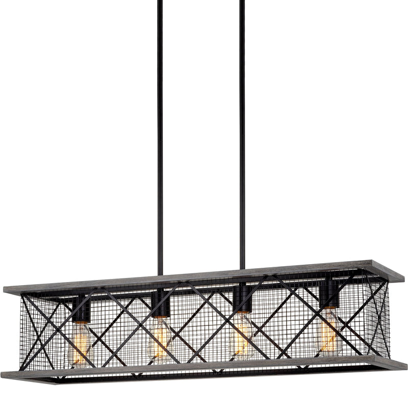 Brayden 34" 4-Light Farmhouse Kitchen Island Light