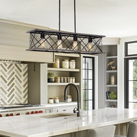 Brayden 34" 4-Light Farmhouse Kitchen Island Light