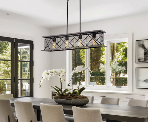 Brayden 34" 4-Light Farmhouse Kitchen Island Light