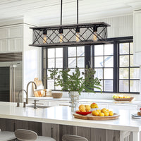 Brayden 34" 4-Light Farmhouse Kitchen Island Light