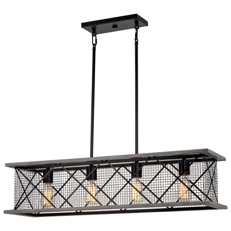 Brayden 34" 4-Light Farmhouse Kitchen Island Light