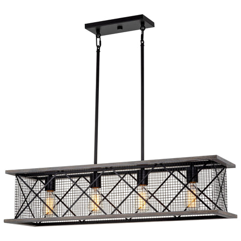 Brayden 34" 4-Light Farmhouse Kitchen Island Light