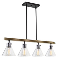 Anza 33" 4-Light Farmhouse Kitchen Island Light