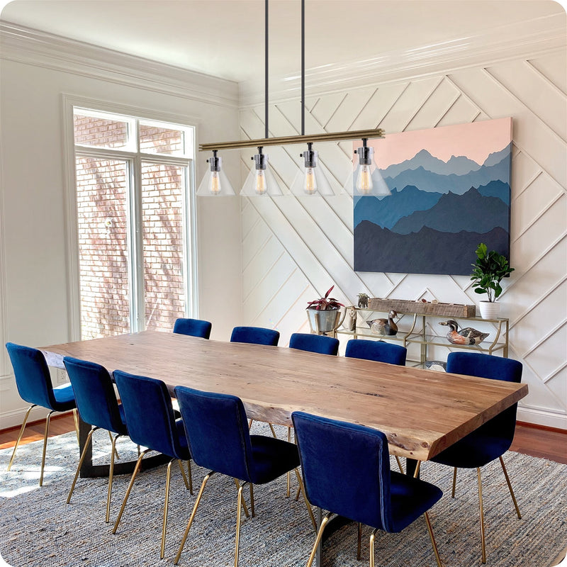 Anza 33" 4-Light Farmhouse Kitchen Island Light