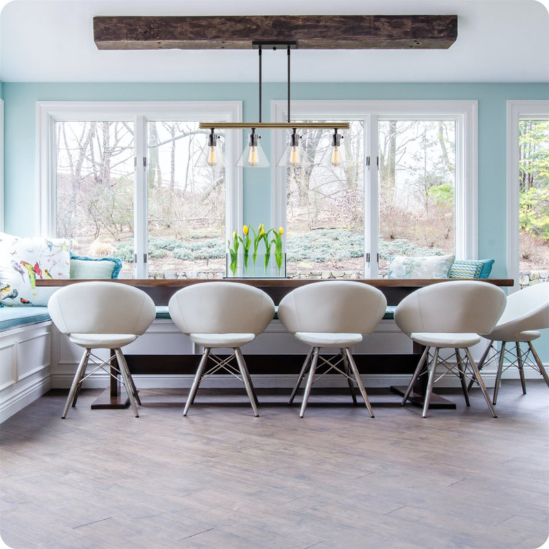 Anza 33" 4-Light Farmhouse Kitchen Island Light