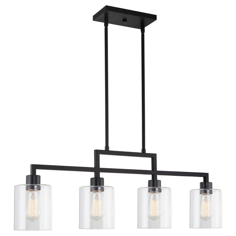 Stratford 34" 4-Light Modern Industrial Farmhouse Island Light