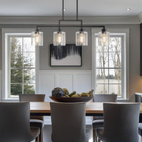 Stratford 34" 4-Light Modern Industrial Farmhouse Island Light