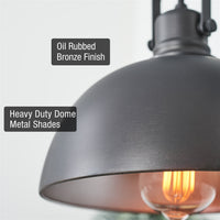 Belle 34" 3-Light Modern Industrial Kitchen Island Light