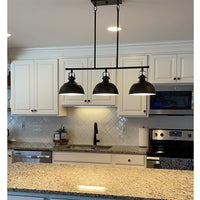 Belle 34" 3-Light Modern Industrial Kitchen Island Light