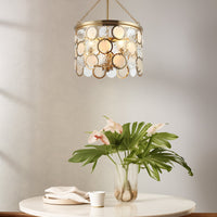 Estelle 18" Modern Chic 3-Light Crystal Pendant Chandelier