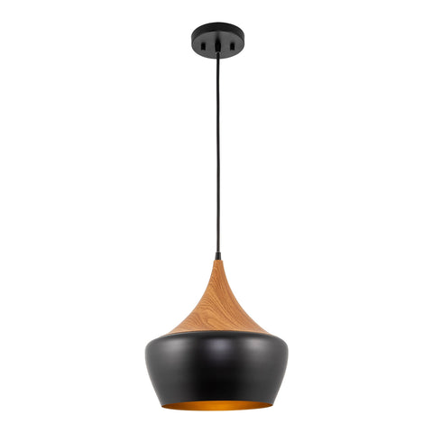 Ava 13" Modern Industrial Schoolhouse Pendant Light