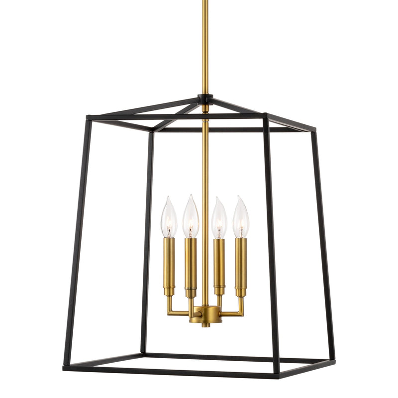 Bellevue 18" 4-Light Modern Farmhouse Lantern Pendant Light