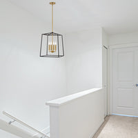 Bellevue 18" 4-Light Modern Farmhouse Lantern Pendant Light