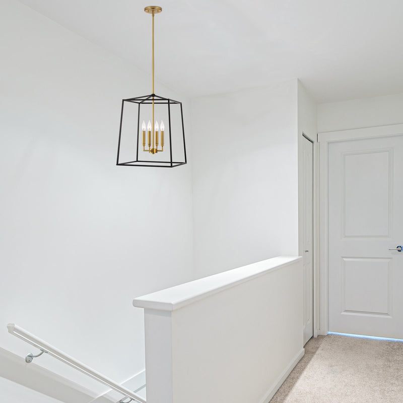 Bellevue 18" 4-Light Modern Farmhouse Lantern Pendant Light