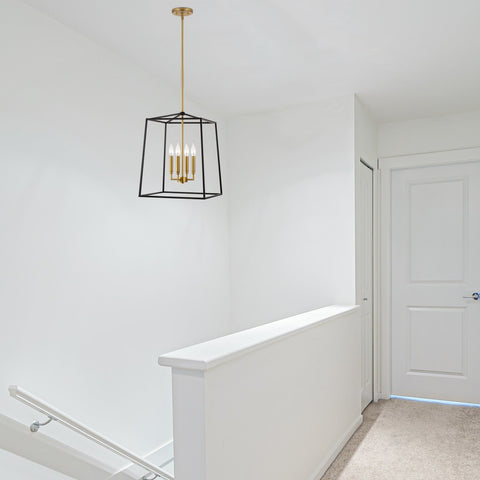 Bellevue 18" 4-Light Modern Farmhouse Lantern Pendant Light