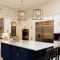 Bellevue 18" 4-Light Modern Farmhouse Lantern Pendant Light