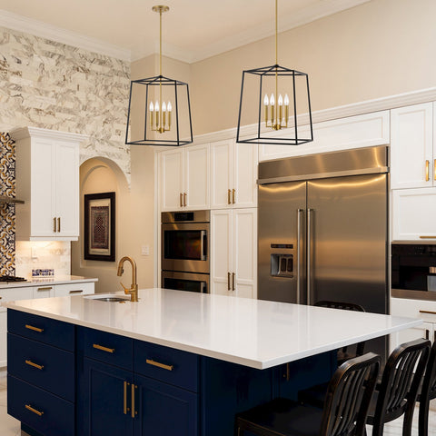 Bellevue 18" 4-Light Modern Farmhouse Lantern Pendant Light