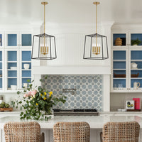 Bellevue 18" 4-Light Modern Farmhouse Lantern Pendant Light