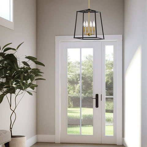 Bellevue 16" 4-Light Modern Farmhouse Lantern Pendant Light