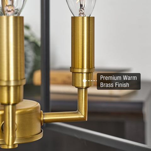 Bellevue 16" 4-Light Modern Farmhouse Lantern Pendant Light