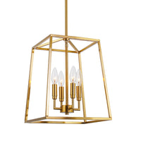 Bellevue 16" 4-Light Modern Farmhouse Lantern Pendant Light
